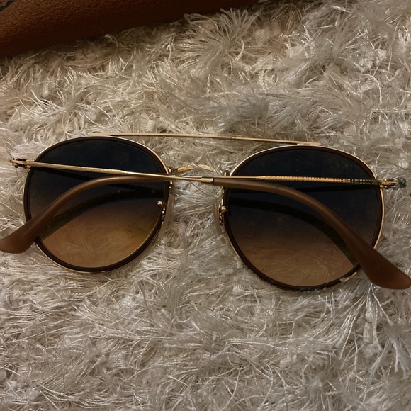 Like New Rayban Double Bridge Pink Sunglasses - Picture 3 of 3